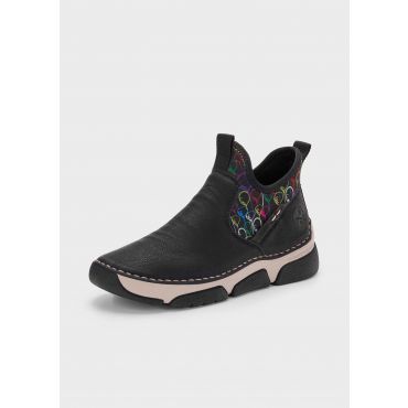 Kaunis printti värikkäitä ilmapalloja - musta - Gr. 36 - Goldner Fashion