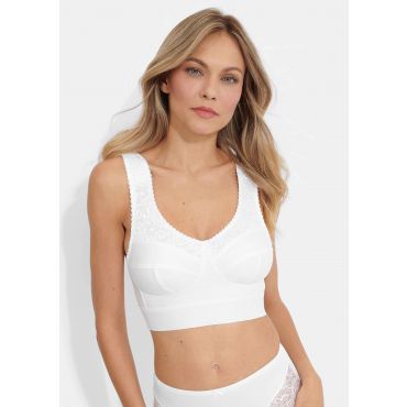 Rintaliivit, joissa erittäin leveä rinnanalusnauha - valkoinen - Gr. 90 D - Goldner Fashion