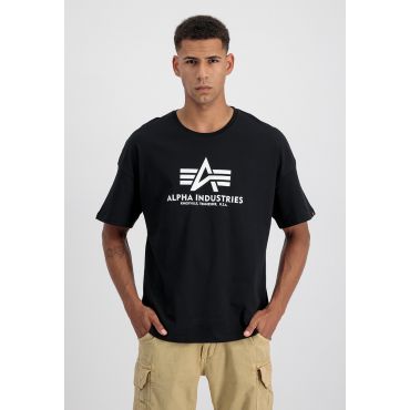 Basic OS Heavy T T-Shirt miehille - Koko L - Musta - Alpha Industries