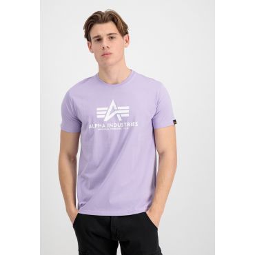 Basic T-Shirt T-paita miehille - Koko S - Violetti - Alpha Industries