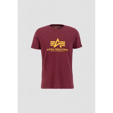 Basic T-Shirt T-paita miehille - Koko XL - Burgundinpunainen - Alpha Industries