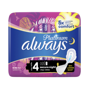 Always Platinum Koko 4 Secure Night - 7 kpl