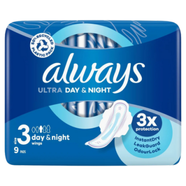 Always Ultra Day & Night koko 3 - 9 kpl
