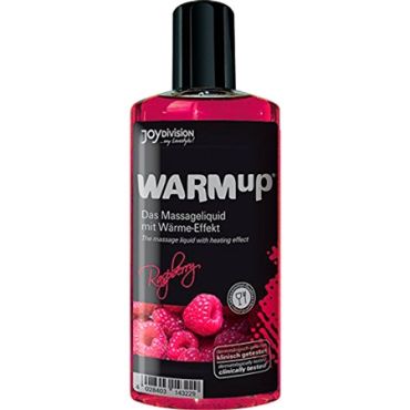 Joydivision WARMup Lämmittävä hierontaöljy Vadelma - 150 ml