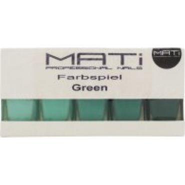 MATi Professional Nails Gift Set Green 5 x 5 Nail Polish