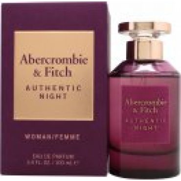 Abercrombie & Fitch Authentic Night Eau de Parfum 100ml Spray