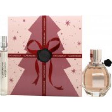 Viktor & Rolf FlowerBomb Christmas Edition Gift Set 50ml EDP + 10ml EDP