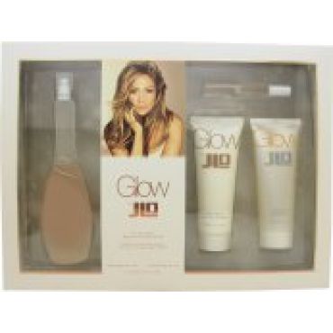 Jennifer Lopez Glow Gift Set 100ml EDT + 75ml Body Lotion + 75ml Shower Gel + 7ml EDT Rollerball