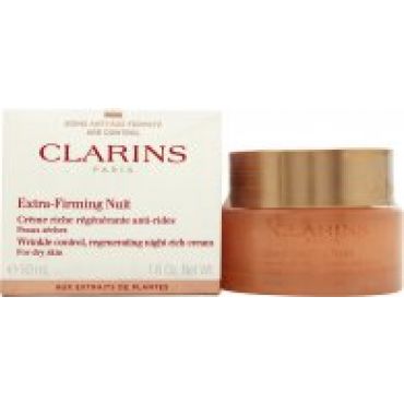 Clarins Extra Firming Wrinkle Control Night Rich Cream 50ml - Dry Skin