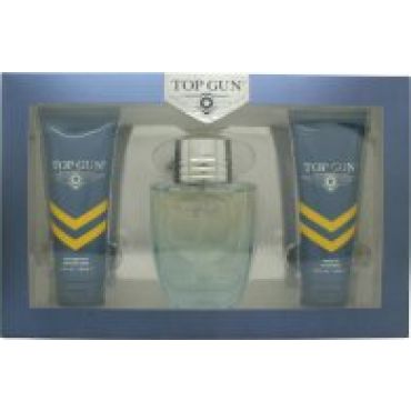 Top Gun Rivet Gift Set 100ml EDT + 100ml Shower Gel + 100ml Aftershave Balm