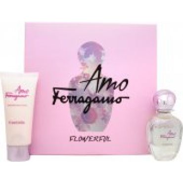 Salvatore Ferragamo Amo Ferragamo Flowerful Gift Set 50ml EDT Spray + 100ml Body Lotion