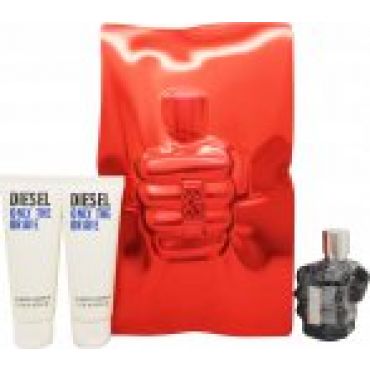 Diesel Only The Brave Gift Set 75ml EDT + 2 x 75ml Shower Gel