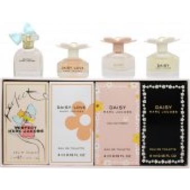 Marc Jacobs Miniatures for Women Gift Set 4ml Daisy EDT + 5ml Perfect EDP + 4ml Daisy Love EDT + 4ml Daisy Eau so Fresh EDT