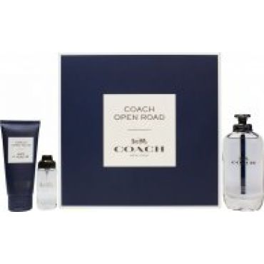 Coach Open Road Gift Set 100ml EDT + 100ml Shower Gel + 15ml EDT