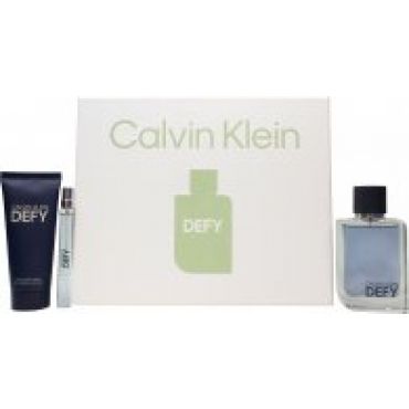 Calvin Klein Defy Gift Set 100ml EDT+ 100ml Shower Gel + 10ml EDT