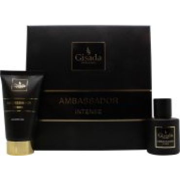Gisada Ambassador Intense Gift Set 50ml EDP + 100ml Shower Gel