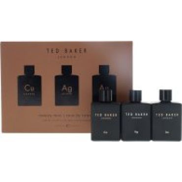 Ted Baker Tonic Mini Gift Set 12.5ml Cu EDT + 12.5ml Ag EDT + 12.5ml Au EDT
