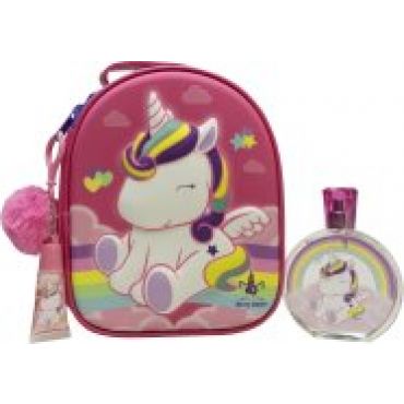 Air-Val Eau My Unicorn Gift Set 100ml EDT + Lip Gloss + Bag