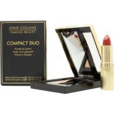 Joan Collins Timeless Beauty 6g Neutral Powder + 3.5g Lipstick Duo - Amanda