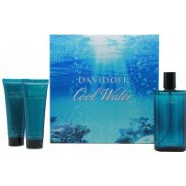 Davidoff Cool Water Lahjasetti 125ml EDT + 75ml Partabalsami + 75ml Suihkugeeli