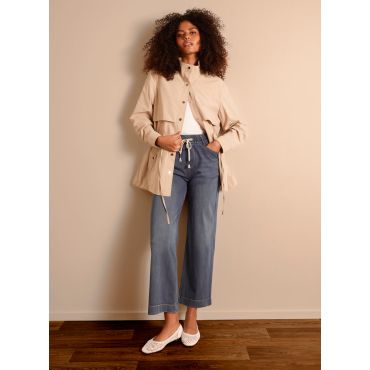 Elasticated Waist Jeans - S / DENIM