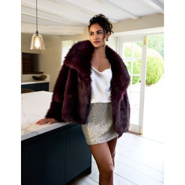 Sequin Mini Skirt - XL / CHAMPAGNE