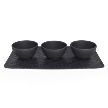 Villeroy & Boch Manufacture Rock Dip Bowl Set