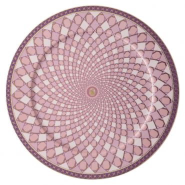 Swarovski Signum Porcelain Service Plate 33 cm, Rose