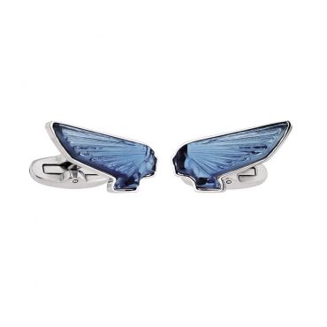 Lalique Victoire Mascottes Sapphire Blue Cufflinks
