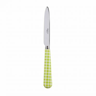 Sabre Gingham Light Green 20cm Dessert Knife
