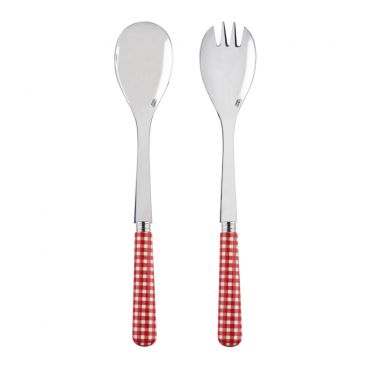 Sabre Gingham Red 27cm Salad Set (2pcs)