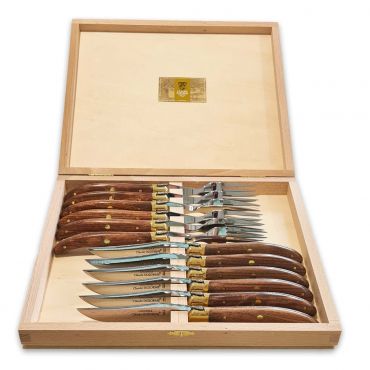 Claude Dozorme Super Laguiole Rosewood 12 Piece Set