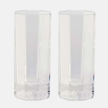 Versace Medusa Lumiere Longdrink Glass, Set of 2