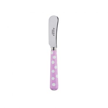 Sabre White Dots Pink 14cm Butter Spreader