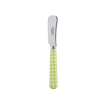 Sabre Gingham Light Green 14cm Butter Spreader