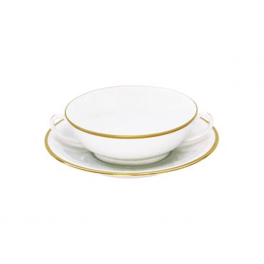 Haviland Orsay Gold Soup Cup and Saucer