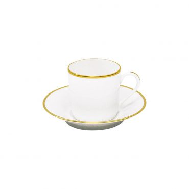 Haviland Orsay Gold Coffee Cup and Saucer