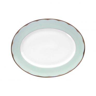 Haviland Illusion Blue Oval Dish