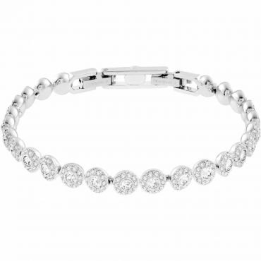 Swarovski Angelic Bracelet, White, Rhodium Plated