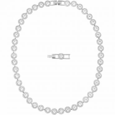 Swarovski Angelic All-Around Necklace, White, Rhodium Plated