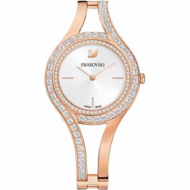 Swarovski Eternal Watch, White, Rose Gold Plated