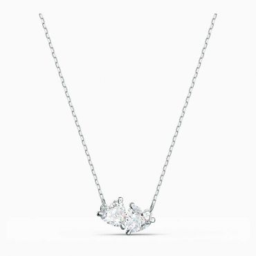 Swarovski Attract Soul Necklace, White, Rhodium Plated