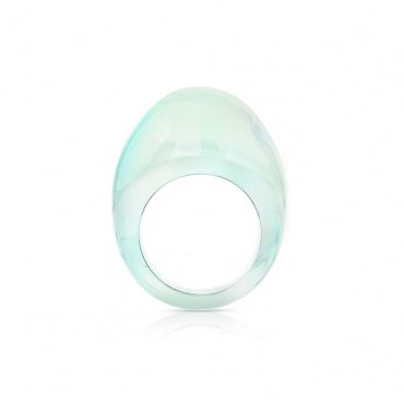 Lalique Cabochon Opalescent Ring, Size 55