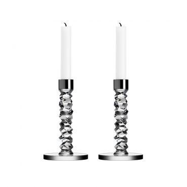 Orrefors Carat 2 Piece Candlestick