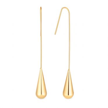 Amori Drip Earrings, Gold