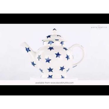 Emma Bridgewater Blue Star 4 Mug Teapot (Boxed)
