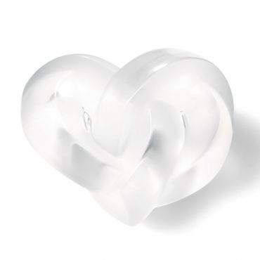 Lalique Heart Clear Paperweight