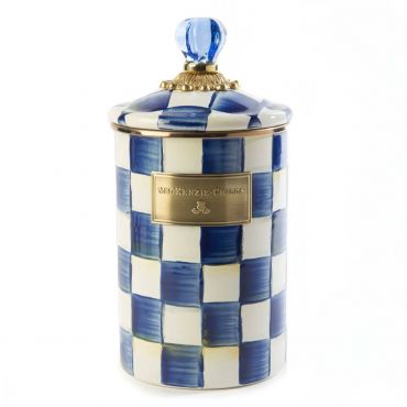 Mackenzie Childs Royal Check Canister, Large