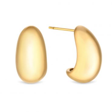 Amori Moon Earrings, Gold