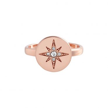Olivia Burton North Star Disc Rose Gold Ring